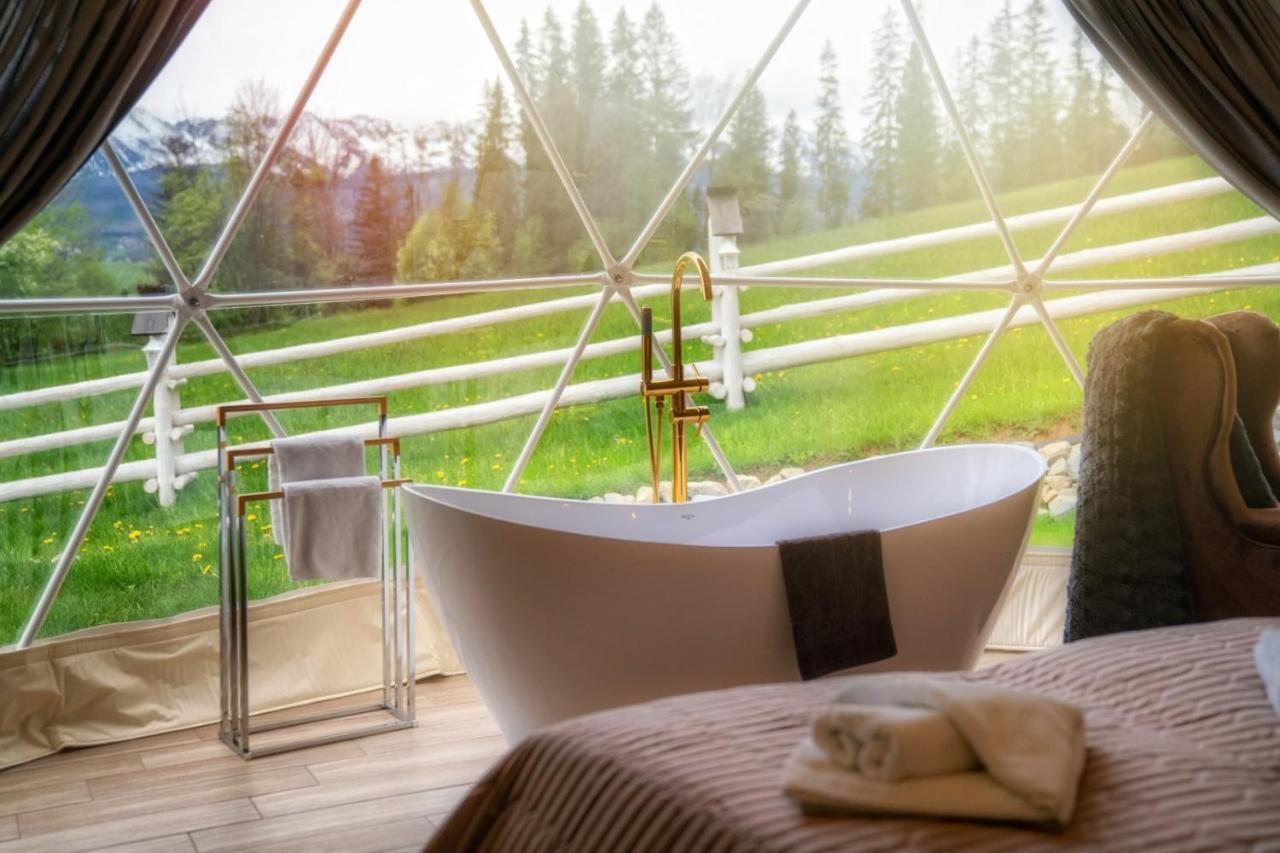 Luxusní stan Mountain Glamp & Goraca Balia - Juz Od 13 Czerwca Kazdy Glamp Dostepny Z Jacuzzi Na Wylacznosc *