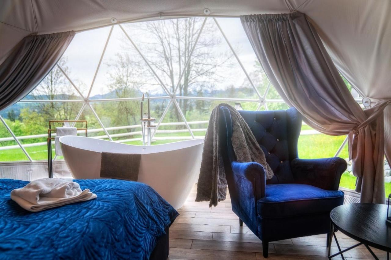 Luxusní stan Mountain Glamp & Goraca Balia - Juz Od 13 Czerwca Kazdy Glamp Dostepny Z Jacuzzi Na Wylacznosc *